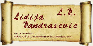 Lidija Mandrašević vizit kartica